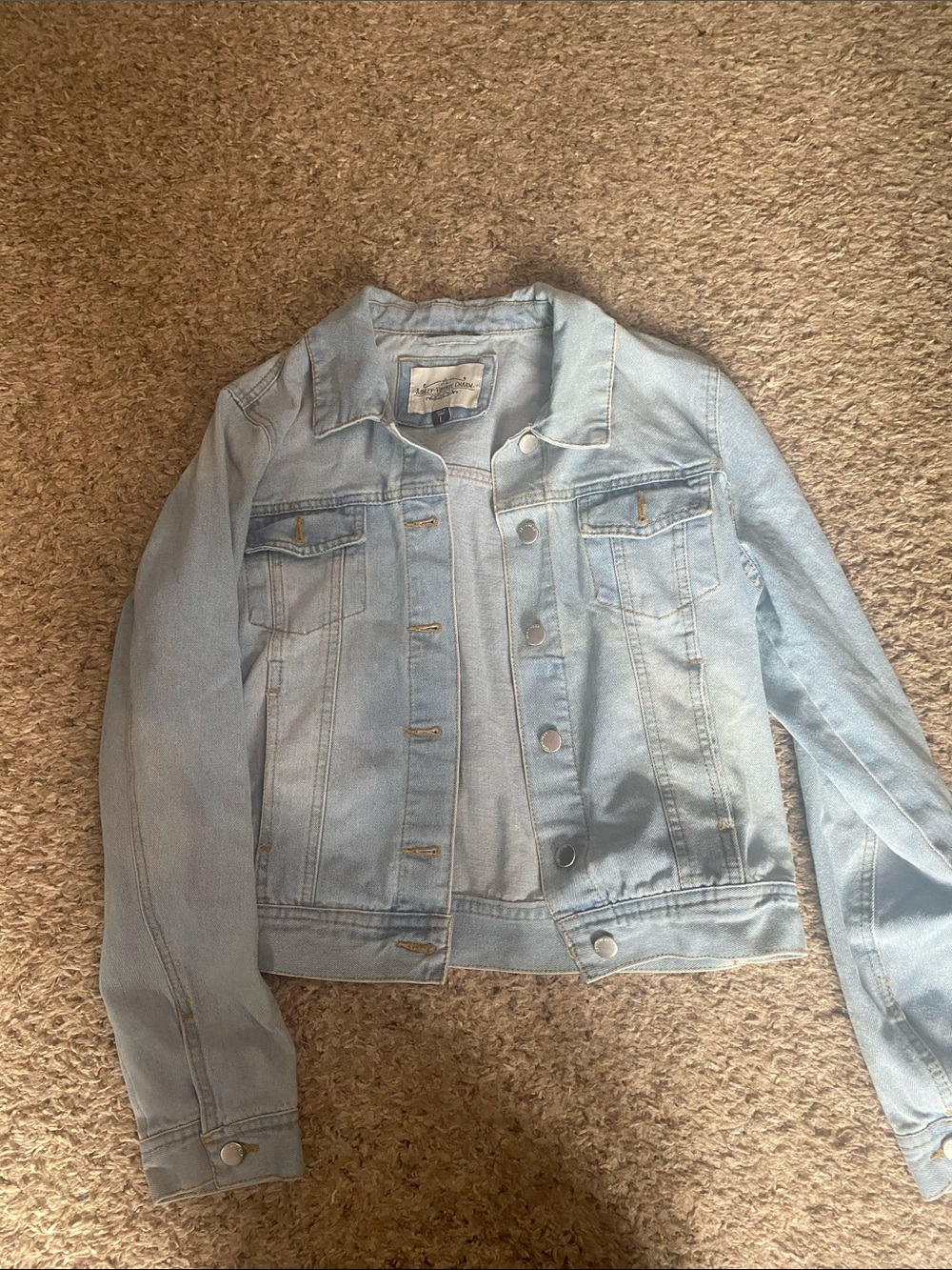 Light Blue Denim Trucker Jacket - Women's Jean Jacket